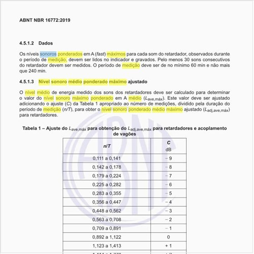 Como fazer a medição do nível sonoro médio ponderado máximo ajustado?