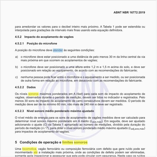 Quais os limites sonoros de um locomotiva estacionada fabricada até de 31 de dezembro de 1979?