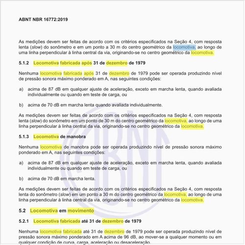 Quais os níveis sonoros de uma locomotiva em movimento fabricada após 31 de dezembro de 1979?