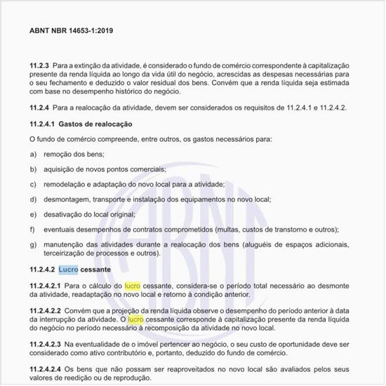 Como calcular o lucro cessante?