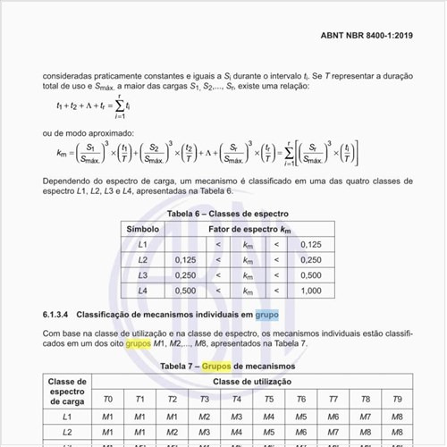 Qual a orientação para o grupo de classificação do mecanismo?