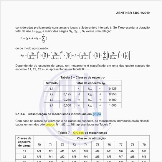 Qual a orientação para o grupo de classificação do mecanismo?