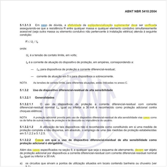 Como deve ser verificada a efetividade da equipotencialização suplementar em caso de dúvida?