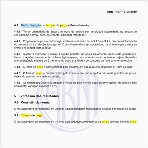 Como executar a determinação do tempo de pega – Procedimento?