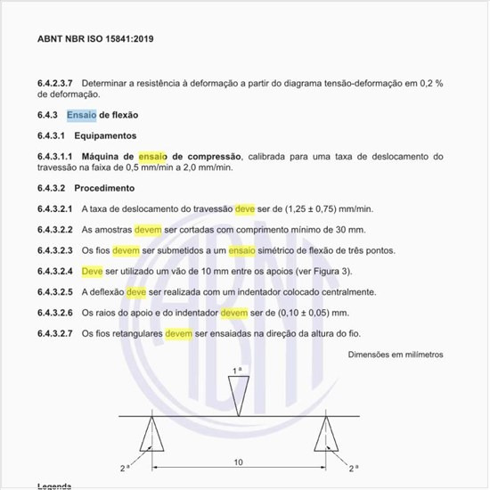 Como deve ser executado o ensaio de flexão?