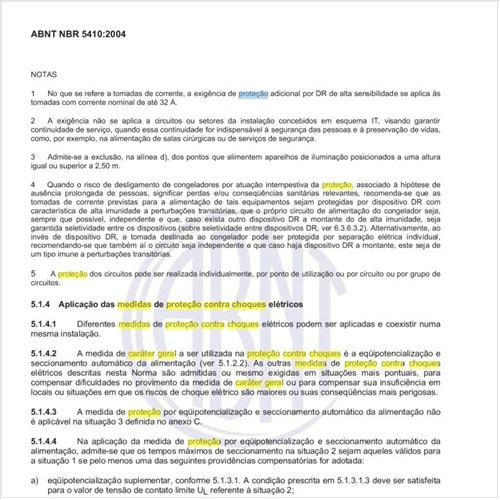 Quais as medidas de caráter geral que devem ser usadas na proteção contra choques elétricos?