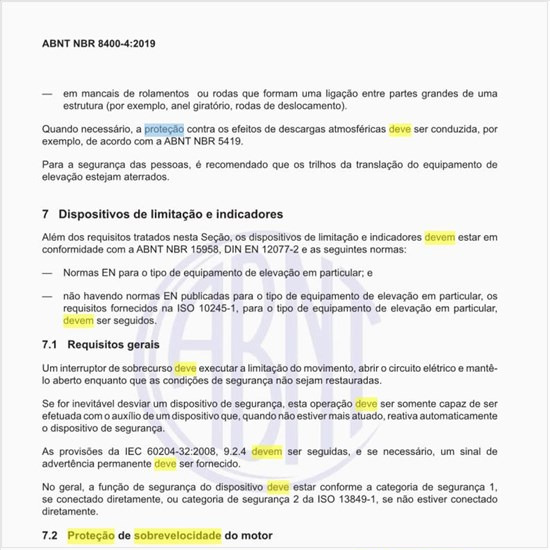 O que deve garantir a proteção de sobrevelocidade do motor?