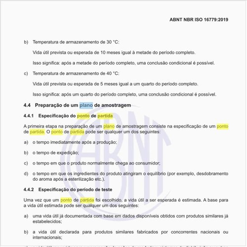 Como executar a especificação do ponto de partida de um plano de amostragem?