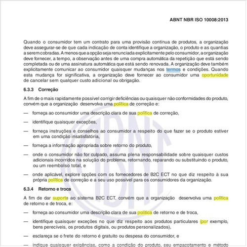 Por que ter uma política de correção?