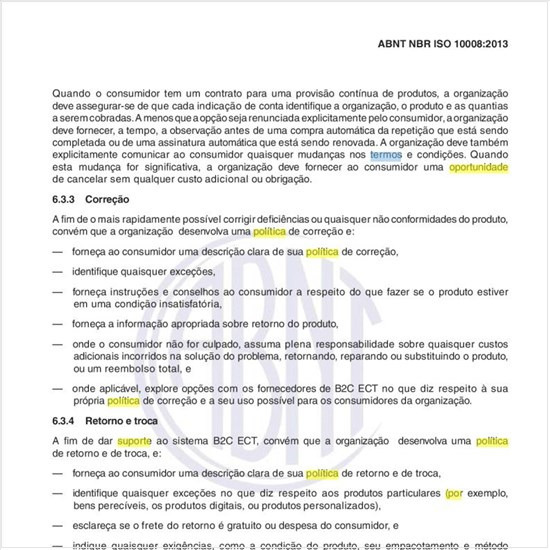 Por que ter uma política de correção?