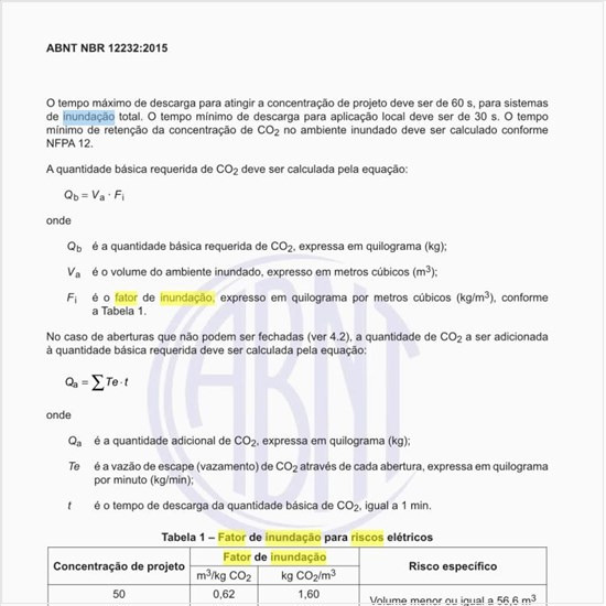 Qual o fator de inundação para riscos elétricos?