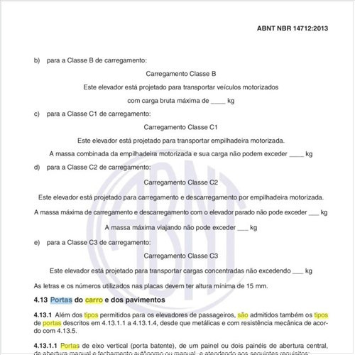 Quais são os tipos de portas do carro e dos pavimentos?