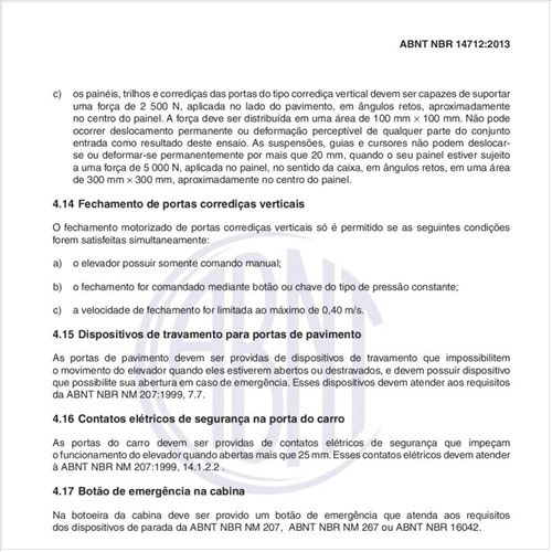 Quais as especificações dos monta-cargas?