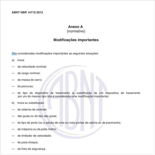 Quais são as modificações importantes?