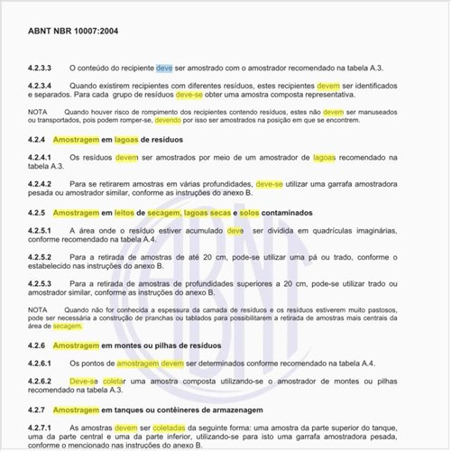 Como deve ser feita a amostragem em leitos de secagem, lagoas secas e solos contaminados?
