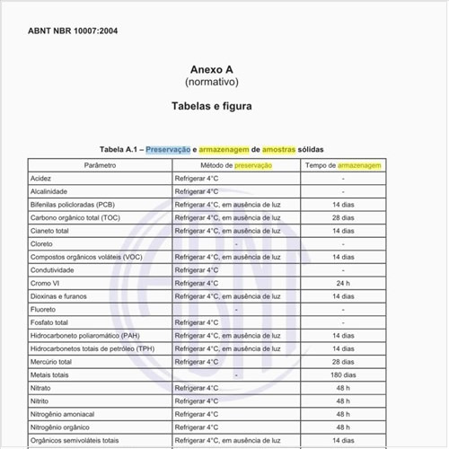 Como realizar a preservação e armazenagem de amostras sólidas?