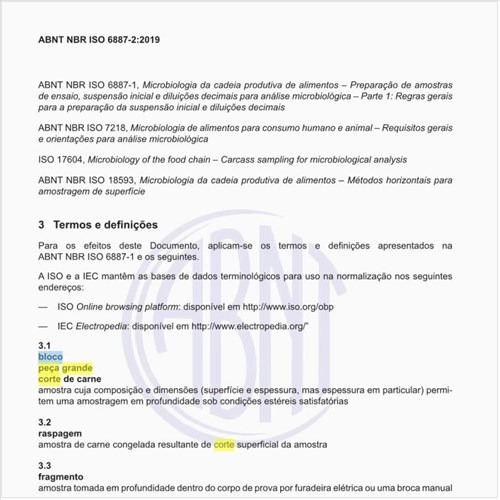 Como pode ser definido um bloco peça grande corte de carne?