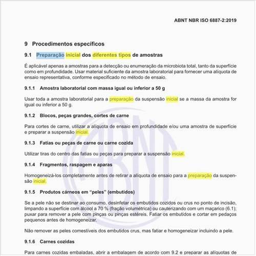 Como realizar a preparação inicial dos diferentes tipos de amostras?