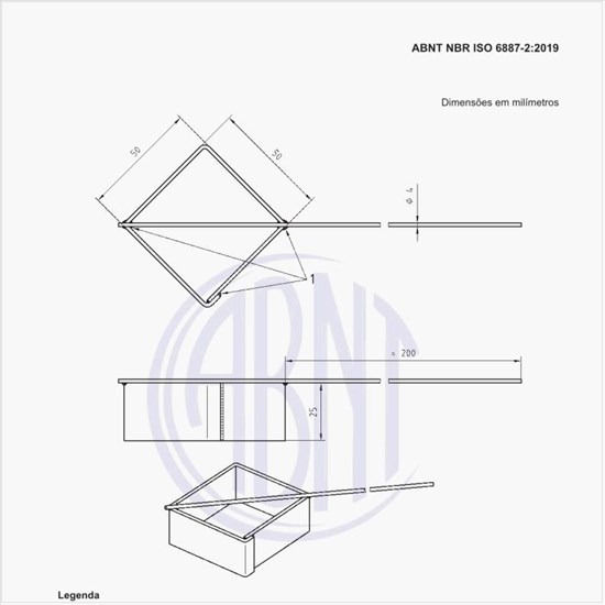 Qual é o gabarito para o delineamento de uma área de amostra de superfície?