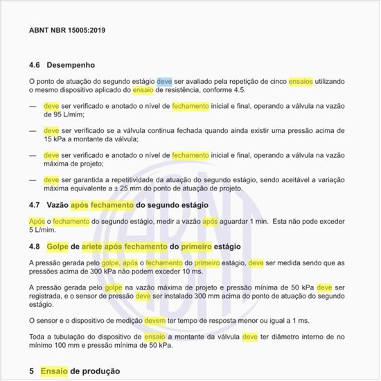 Como deve ser realizado o ensaio do golpe de aríete após fechamento do primeiro estágio?