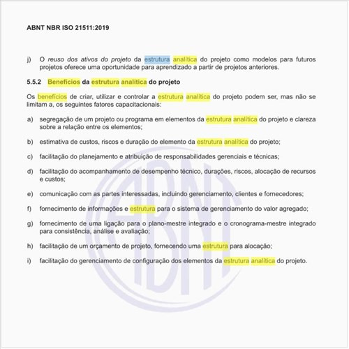 Quais são os benefícios da estrutura analítica do projeto?