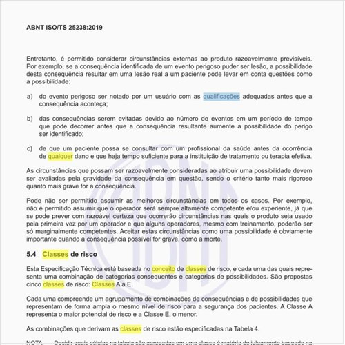 Qual é o conceito das classes de risco?