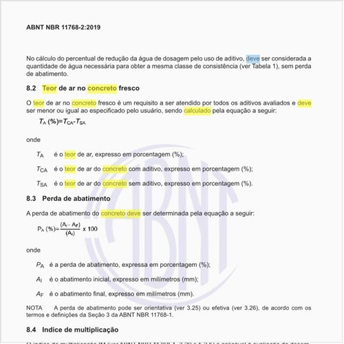 Como deve ser calculado o teor de ar no concreto fresco?