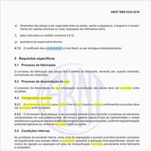 Qual é a composição química para análise final do aço líquido?