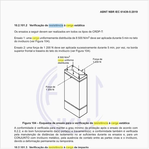 Como executar a verificação de resistência à carga estática?
