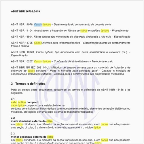 Como pode ser definido um cabo óptico compacto?