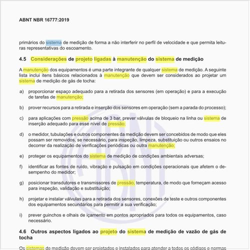 Quais são as considerações de projeto ligadas à manutenção do sistema de medição?