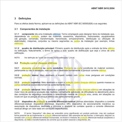 No contexto de proteção contra choques elétricos como se define elemento condutivo ou parte condutiva?