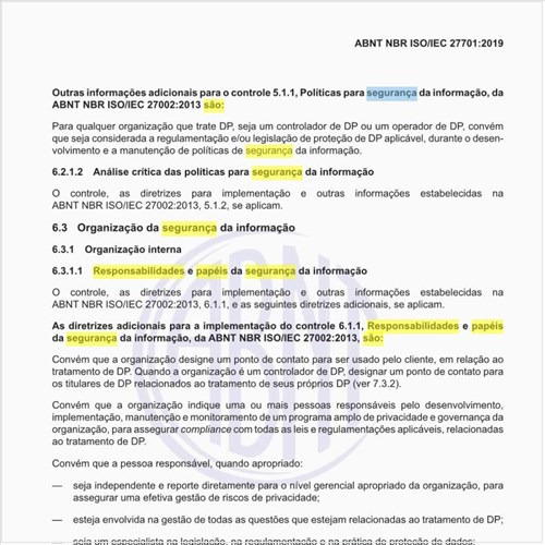 Quais são as responsabilidades e papéis da segurança da informação?