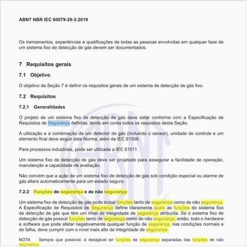 Quais as funções de segurança e de não segurança?