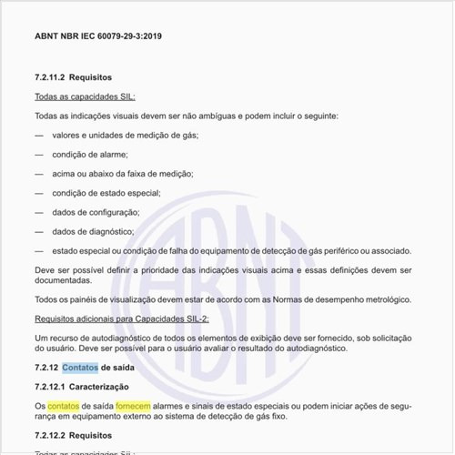 O que fornecem os contatos de saída?