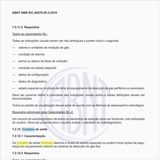 O que fornecem os contatos de saída?