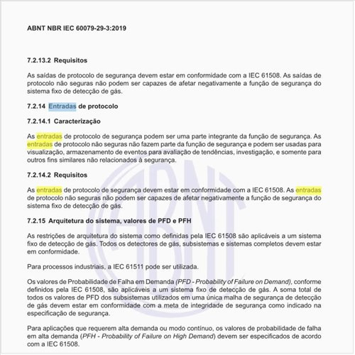 Quais as entradas de protocolo?