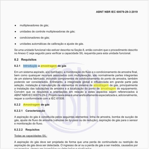 Qual seria a introdução à amostragem de gás?