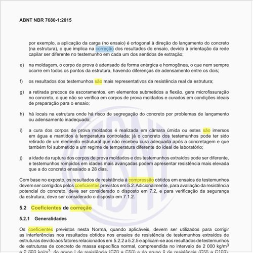 Quais são os coeficientes de correção a serem aplicados?