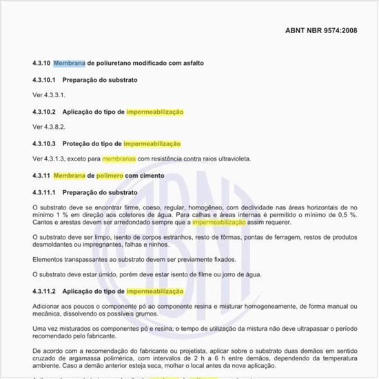 Como realizar a impermeabilização com a membrana de polímero com cimento?