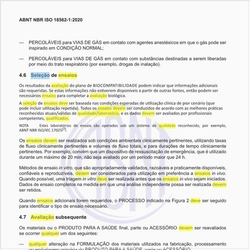 Qual deve ser a seleção de ensaios para a avaliação biológica?