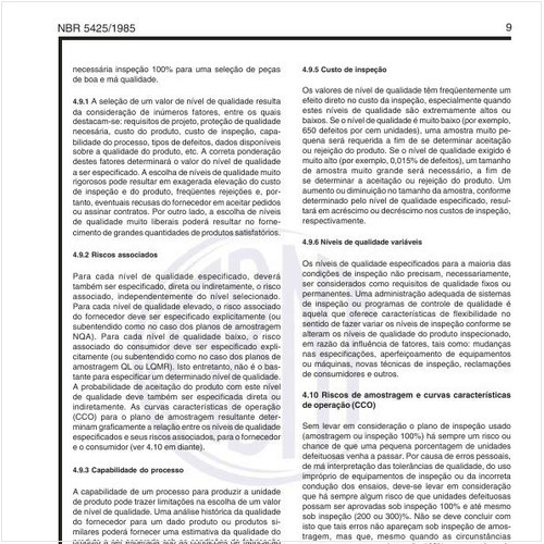 Quais os riscos de amostragem e curvas características de operação (CCO)?