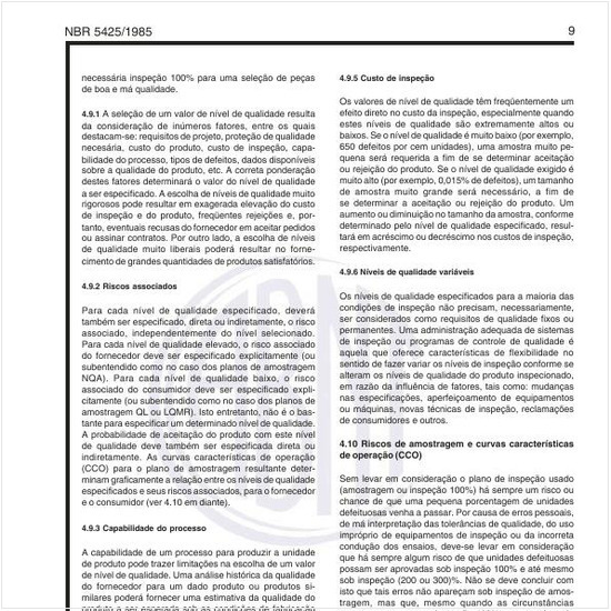 Quais os riscos de amostragem e curvas características de operação (CCO)?