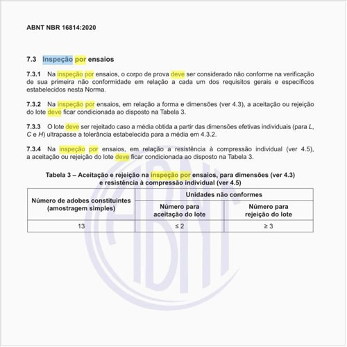 Como deve ser executada a inspeção por ensaios?