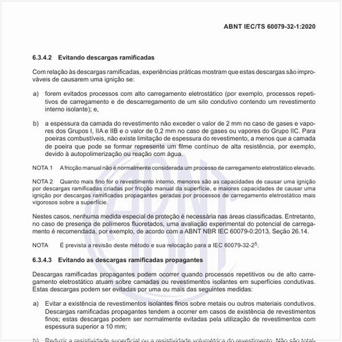 Como evitar as descargas ramificadas?