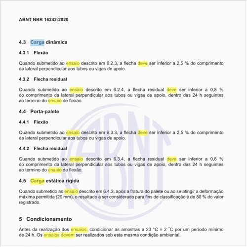 Como deve ser executado o ensaio de carga dinâmica?