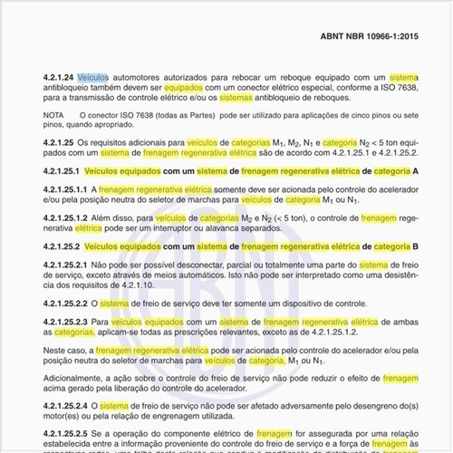 Como funcionam os veículos equipados com um sistema de frenagem regenerativa elétrica de categoria A?