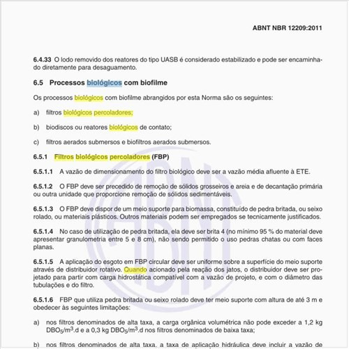 Quando devem ser usados os filtros biológicos percoladores (FBP)?