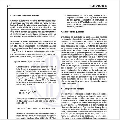 O que é o histórico da qualidade?