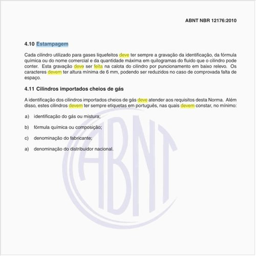 Como deve ser feita a estampagem do cilindro?